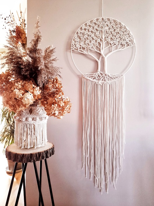 łapacze snów Drzewo życia średnica 60 cm podwójne dostępne od ręki