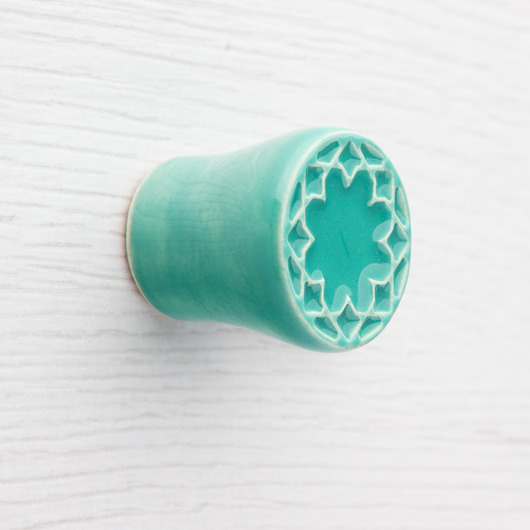 gałki do mebli Gałka mała do mebli  miętowo-turkusowa, wz.14