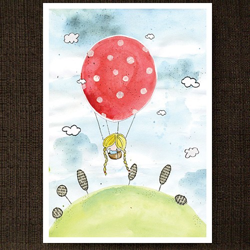 lot balonem - ilustracja miamilu
