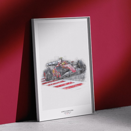plakaty Plakat Motoryzacja -  Lewis Hamilton