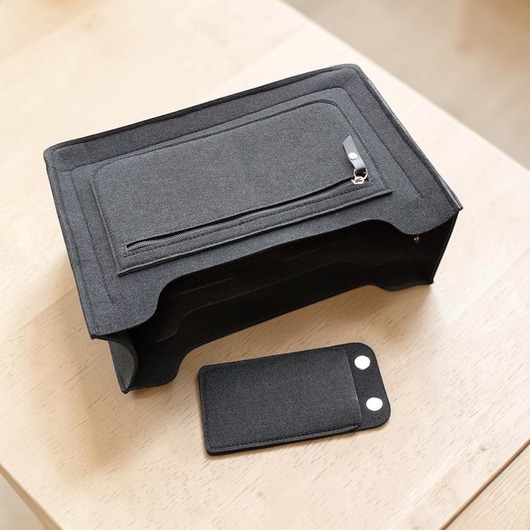 torebki różne Organizer LUX do torebki - czarny filc