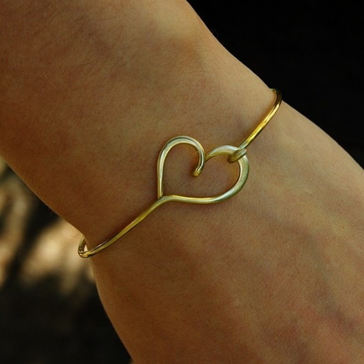 Heart bangle (mosiądz) SHEandHE