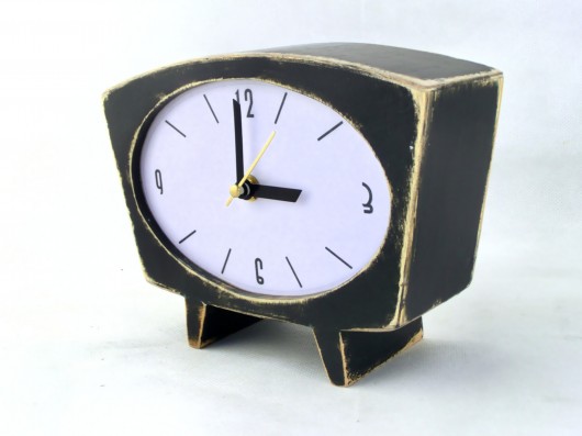zegarek Sixty czarny Clock Wood Studio