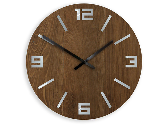 Zegar drewniany Dąb Wedzony 40cm ModernClock