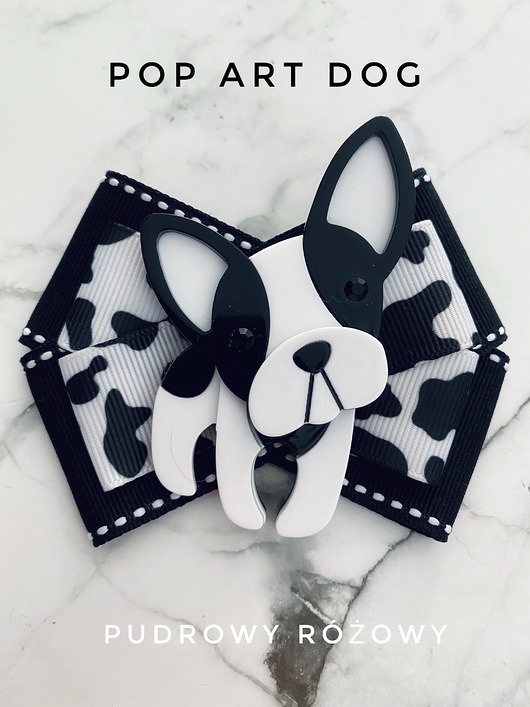 broszki Kolekcja Pop Art Dog Brosza z Buldogiem  1 szt