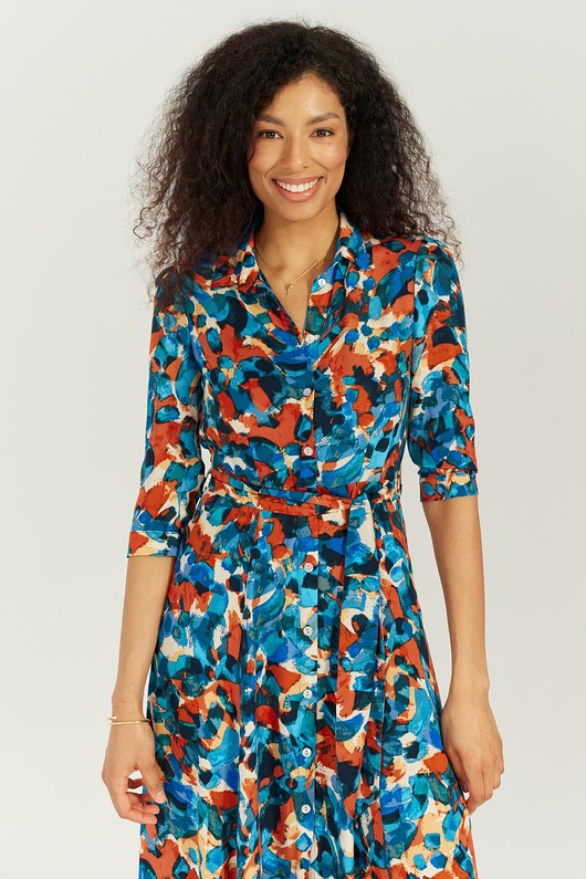 sukienki midi damskie Chiara sukienka koszulowa 7/8