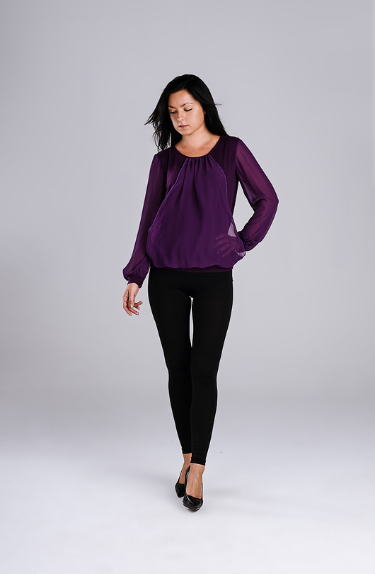 Bluzka S143 FIOLET sentley
