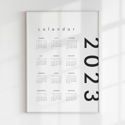 kalendarze i plannery Plakat - Kalendarz 2023 loft