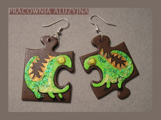 PUZZLAKI - trochę inne kolczyki Pracownia Aluzyjna