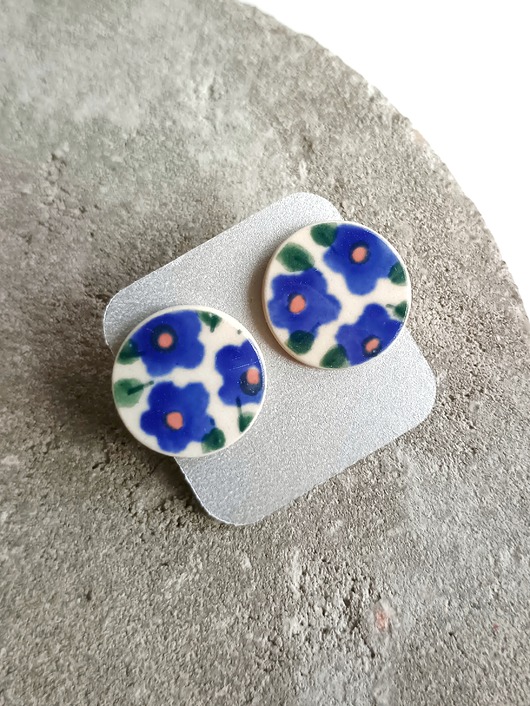 kolczyki ceramiczne Kolczyki ceramiczne Bolesławiec