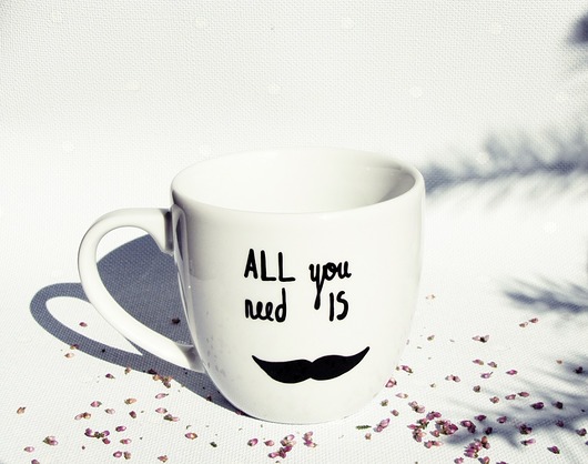 kubek 300 ml all you need is moustache MUKI design