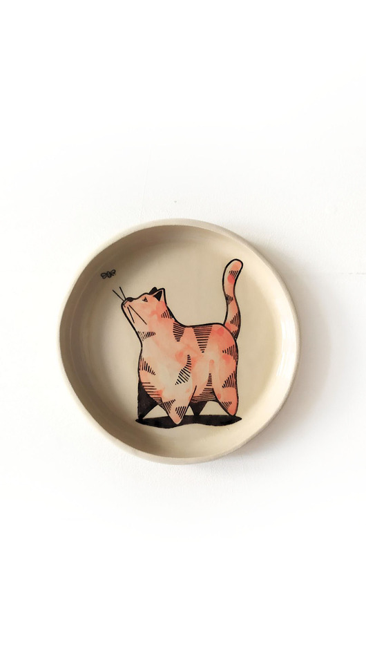 patery i talerze Talerzyk - rudy kocur