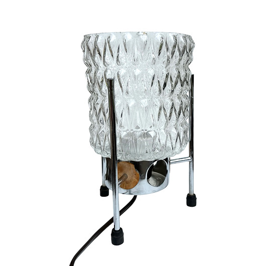 lampy stołowe Lampa nocna space age Napako, Czechosłowacja lata 60.