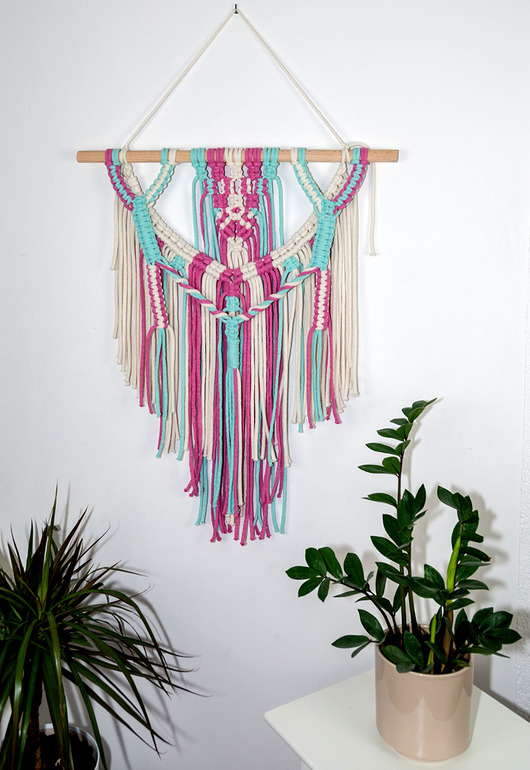 makramy Makrama dekoracja ścienna w stylu boho MS0103