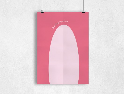The Pink Panther -B2 - plakat filmowy PLAKATY GEOMETRYCZNE
