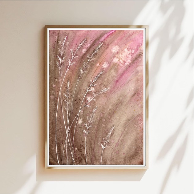 obrazy Oryginalna akwarela. Łąka A5