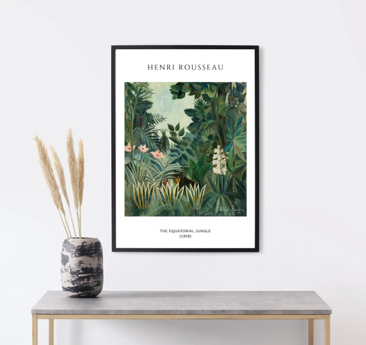 plakaty PLAKAT Henri ROUSSEAU, dżungla równikowa