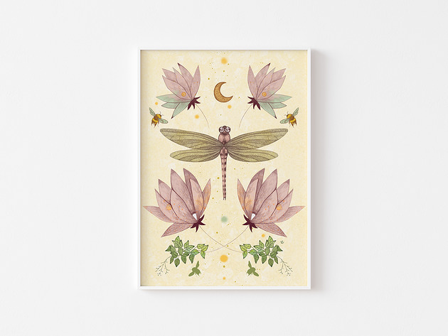 Dragonfly / Ważka Plakat Justyna Caputa