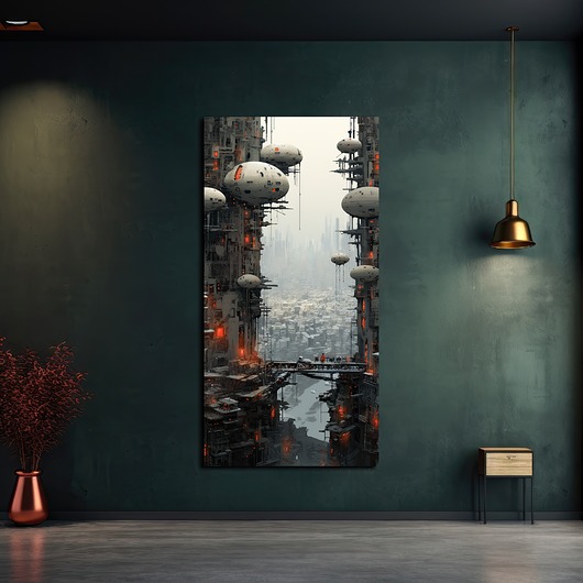 plakaty Futurystyczna Japonia, Cyberpunk - Plakat - Loft, Minimalizm