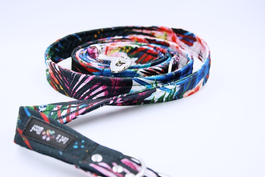 Smycz przepinana  Tropical Blossom Lets Woof