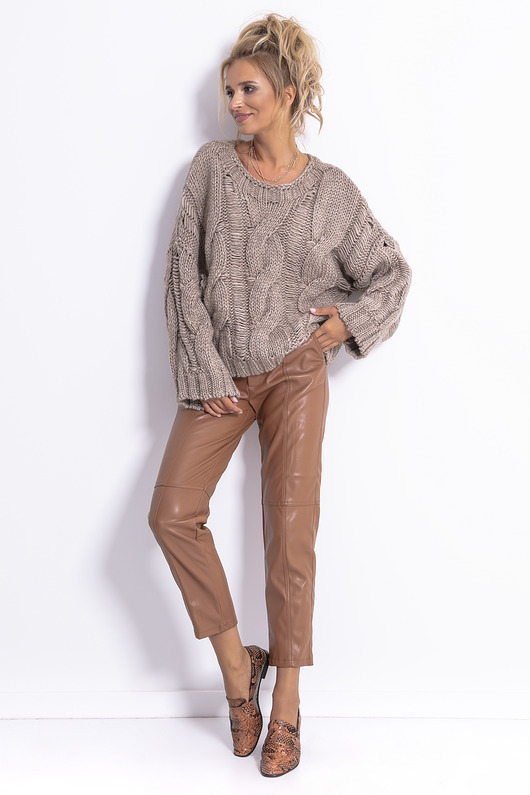 swetry damskie Gruby sweter F776