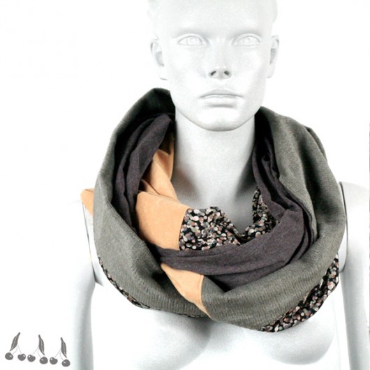 szale damskie ::: tuba MIX MOUSY BEIGE :::