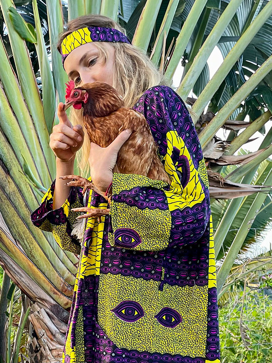 bluzki kimonowe damskie The Seer kimono w oczy i usta