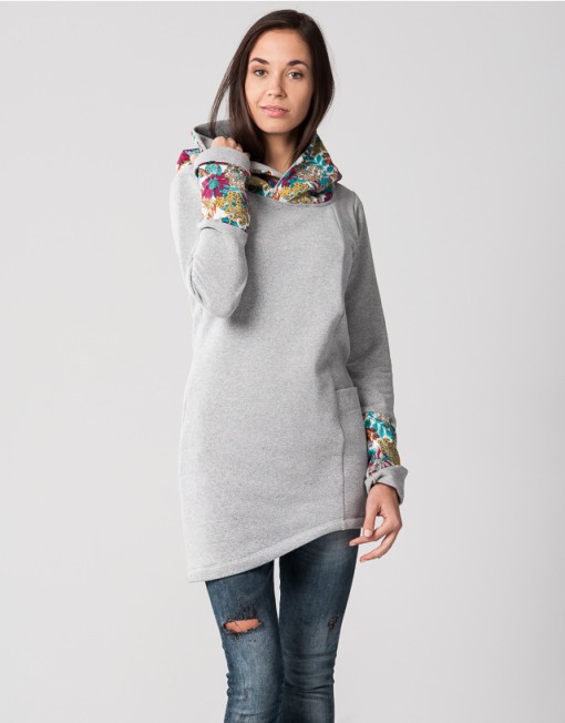 Flower tall. bluza damska DISTENSE