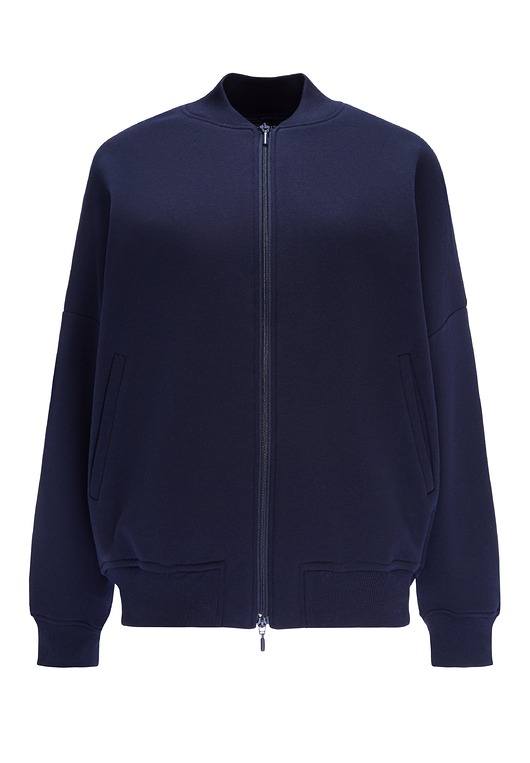 kurtki damskie Bomberka Sporty Chic Granat