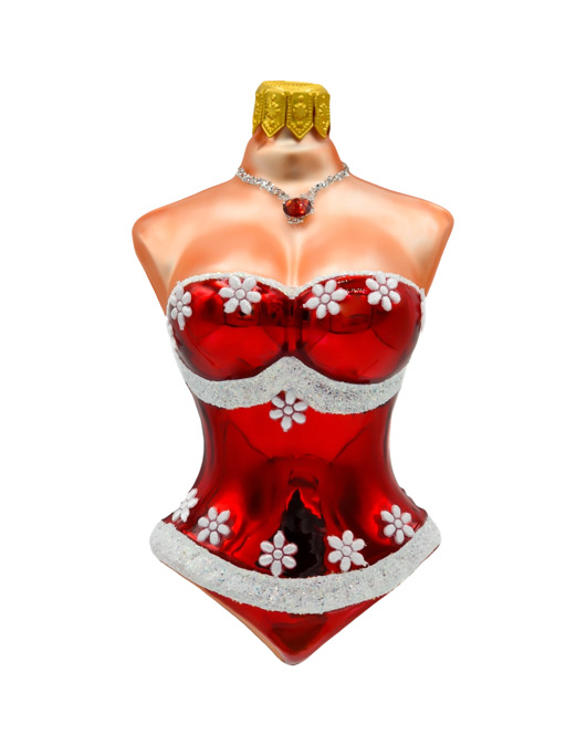 ozdoby choinkowe Bombka choinkowa: Gorset świąteczny