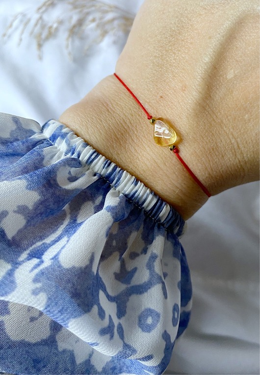 bransoletki na sznurku Bransoletka z Cytrynem - Sukces