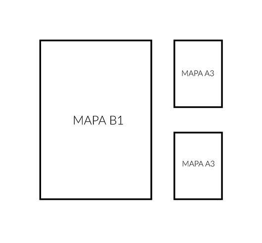 REZERWACJA - Zestaw 3 map na zamówienie PLAKATY GEOMETRYCZNE