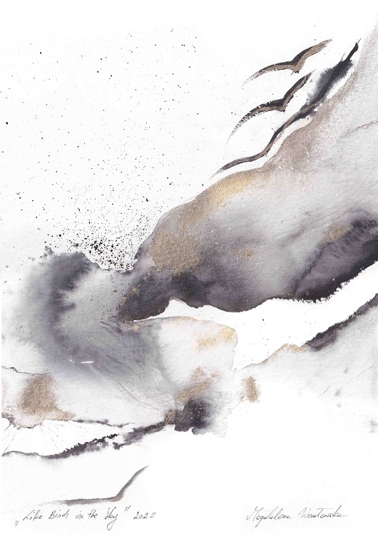 grafiki i ilustracje Plakat Like Birds in the Sky