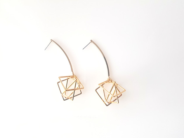 kolczyki pozłacane Kolczyki pozłacane Geometric