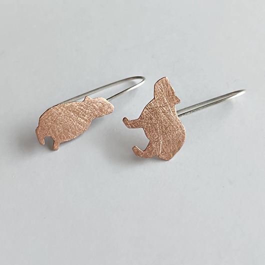 kolczyki srebrne Kolczyki srebrne Kapibara 