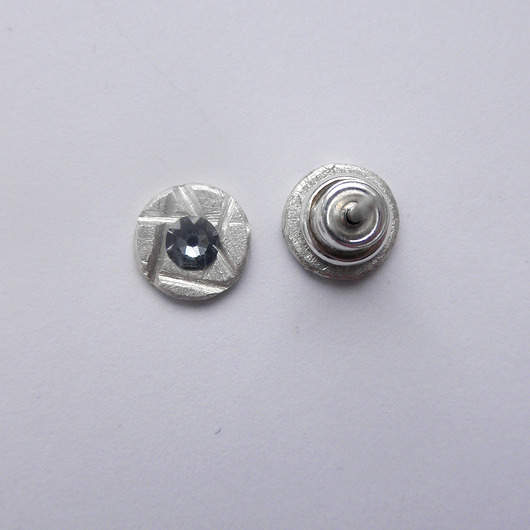 kolczyki z kamieniami Kolczyki OKRĄG 