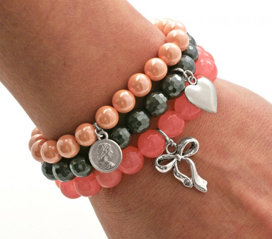 Hematite, jade & pearl set Lavoga