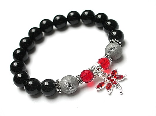 Dragonfly red /12-04-16/ -  bransoletka KiKa pracownia