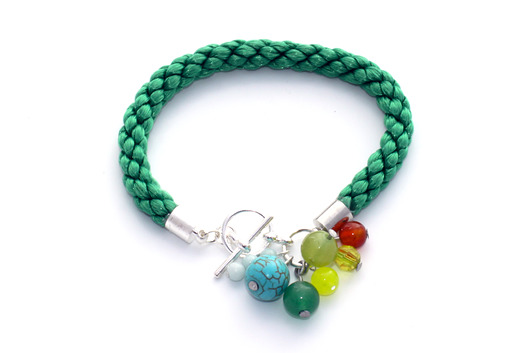 zielony: turkus, jadeit, marmur, awenturyn DOTS handmade