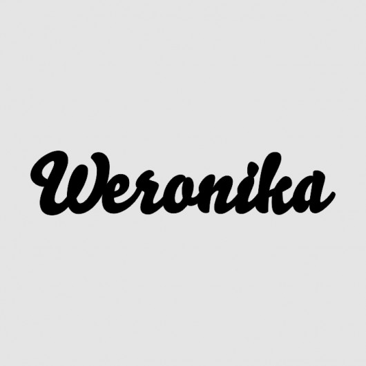 Napis Drewniany 3D WERONIKA LOVINA PRINTS