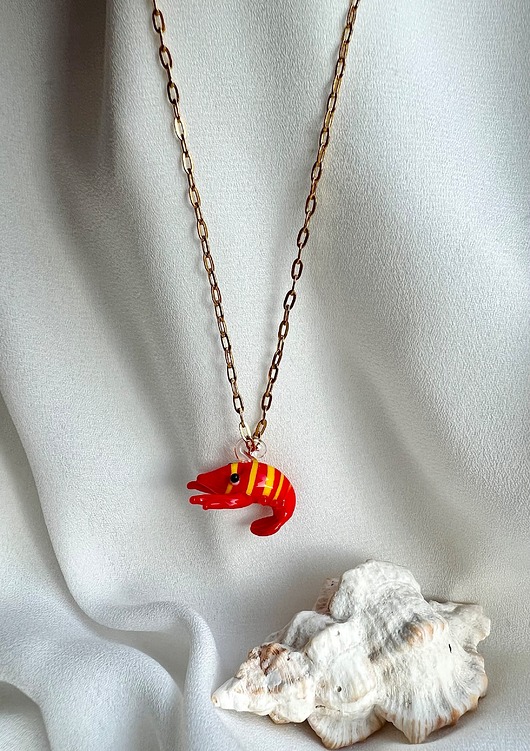 wisiory Naszyjnik Krewetka