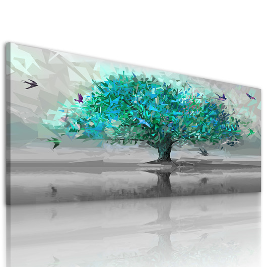 obrazy Obraz na płotnie PEJZAŻ DZREWO- 150x60cm