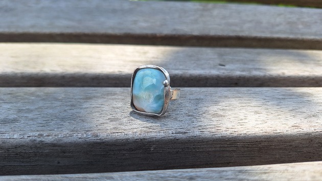 pierścionki - różne Larimar - pierścionek regulowany