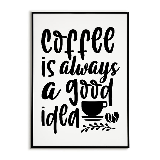 plakaty Plakat motywacyjny z napisami COFFEE