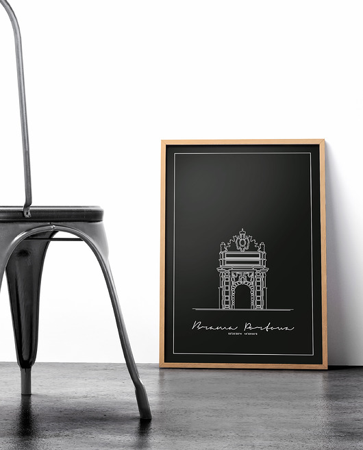 plakaty Plakat Architektura - Szczecin - Brama Portowa