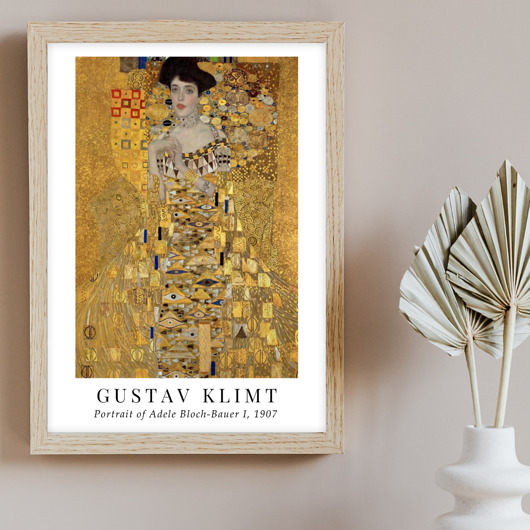 plakaty Plakat reprodukcja Gustav Klimt 'Portrait of Adele Bloch-Bauer I'