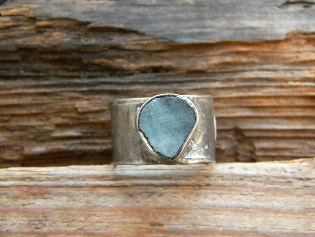 pierścionki - różne Roman Ancient Ring ;) akwamaryn
