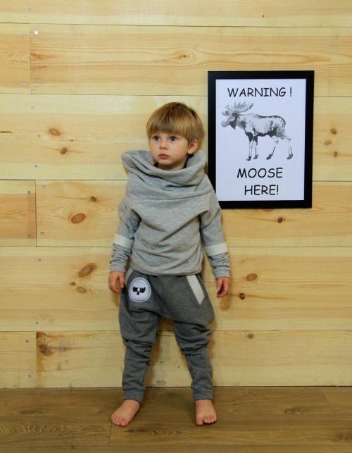 spodnie Gray For A Day grafit loose moose