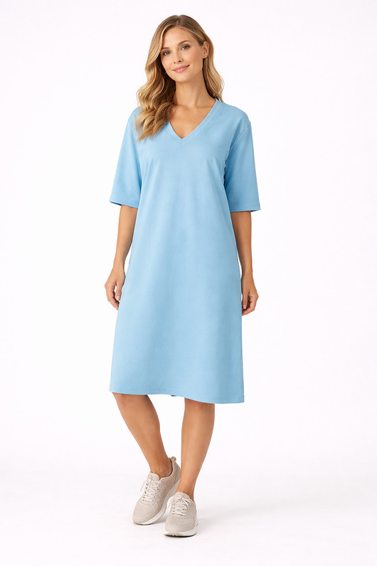 sukienki midi damskie Sukienka ,,ELLISON "  Niebieski