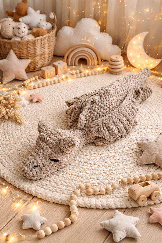 przytulanki dla niemowląt i dzieci Smok na szydełku